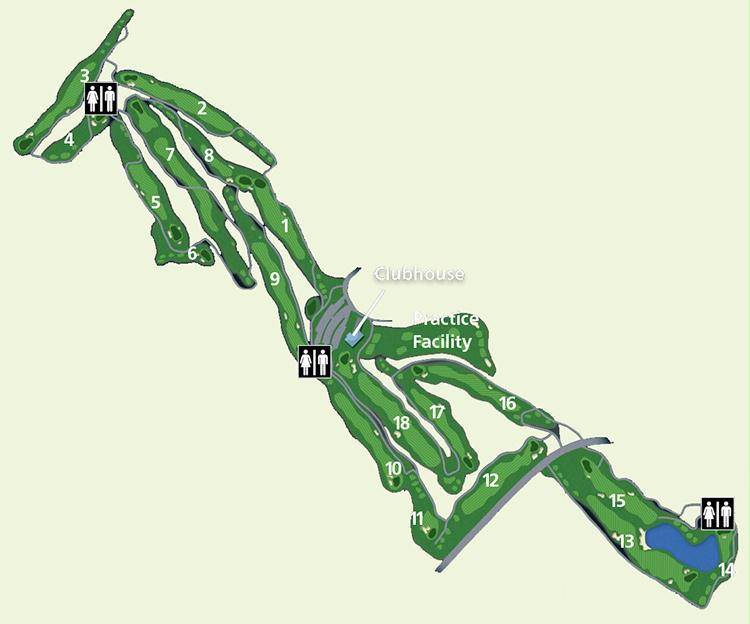 The Bear Course Layout Map The Bear Course Layout Map