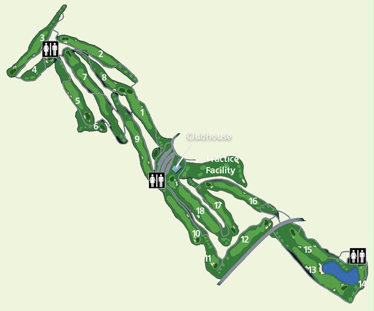 The Bear Course Layout Map